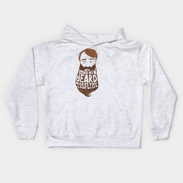 Your New Beard Kids Hoodie by thebeardgasm